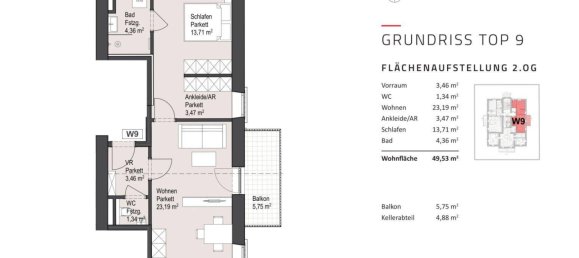 2 rooms Apartment in Salzburg, Austria No. 221842 3