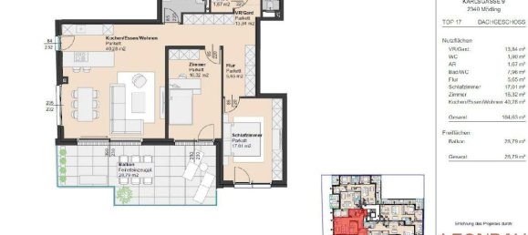 Apartamento de 3 divisões em Modling, Austria N.º 120470 9