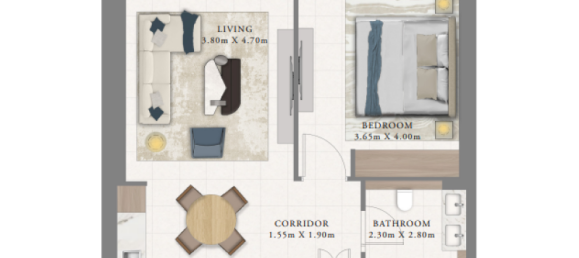 Квартира с 1 спальней в Дубай Марина, ОАЭ № 121599 6