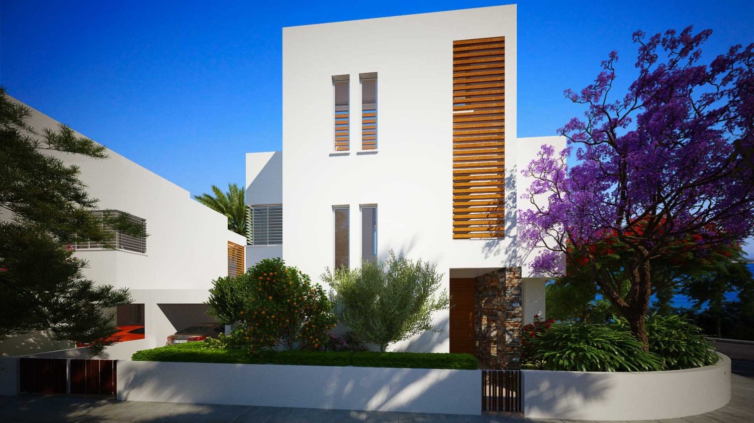 Вилла с 4 спальнями в Aquamarine Coastal Villas, Героскипу, Кипр № 17302