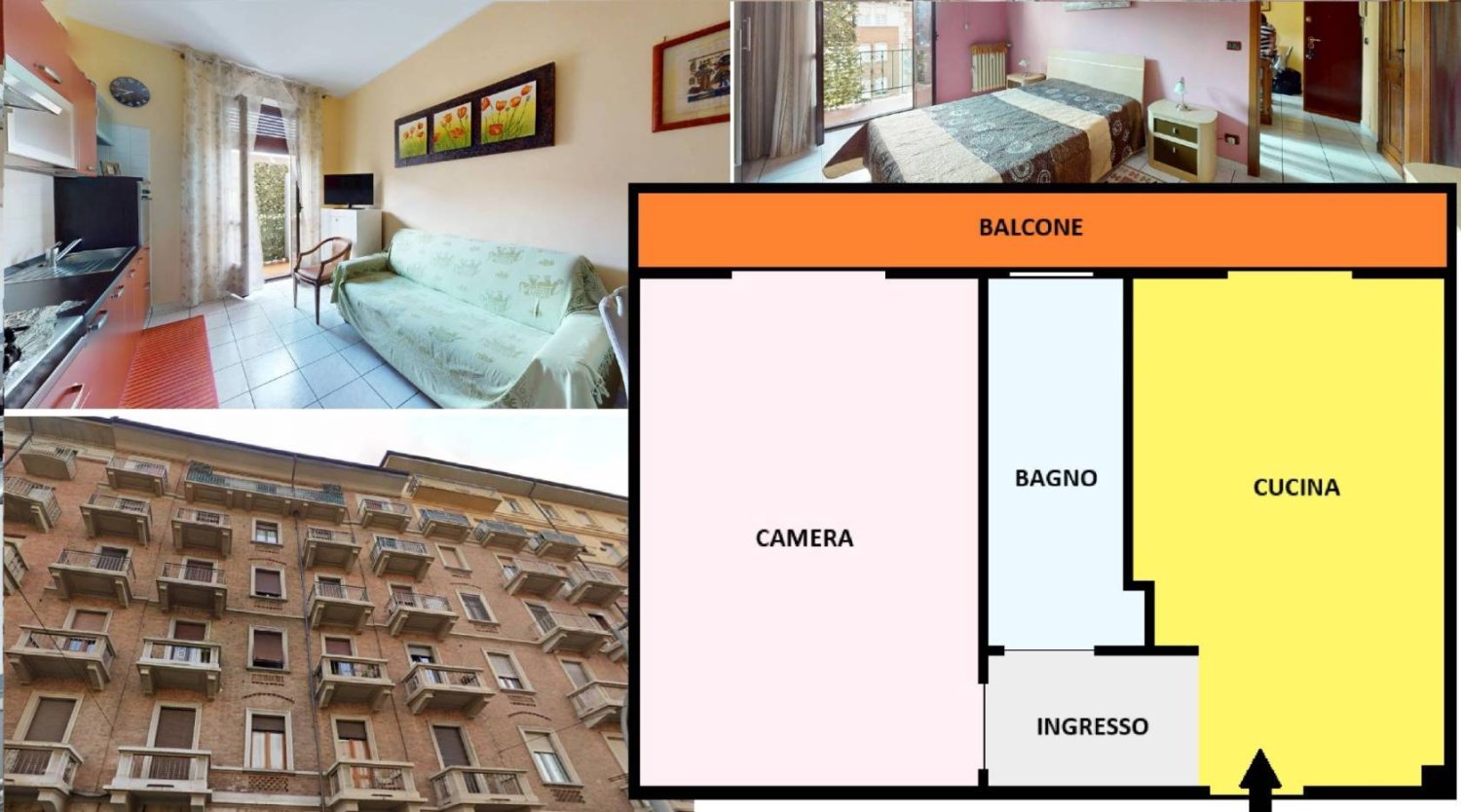 1 bedroom Apartment in Turin, Italy No. 349857