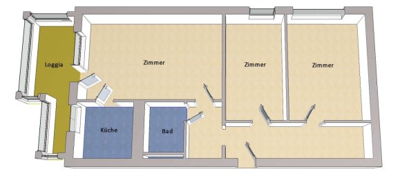 3 rooms Apartment in Marzahn, Germany No. 321770 9