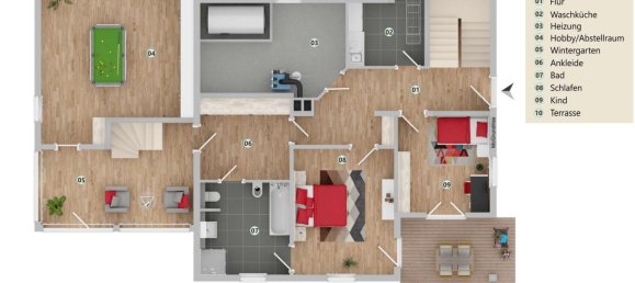 6 غرف نوم منزل في Coburg, Germany رقم 242407 22