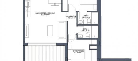 2 غرف نوم بانتهاوس في Benijofar, Spain رقم 11535 14