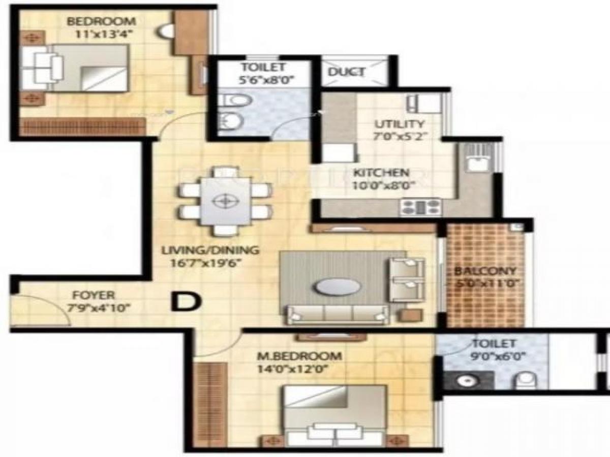 2 bedrooms House in Bangalore, India No. 44569