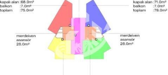 Apartamento 2+1 em Alanya, Turkey N.º 8417 9