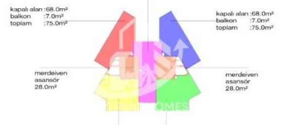 Apartamento 2+1 em Alanya, Turkey N.º 8417 10