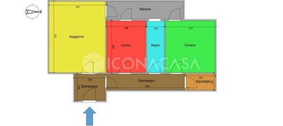 2 rooms Apartment in Modugno, Italy No. 24955 10