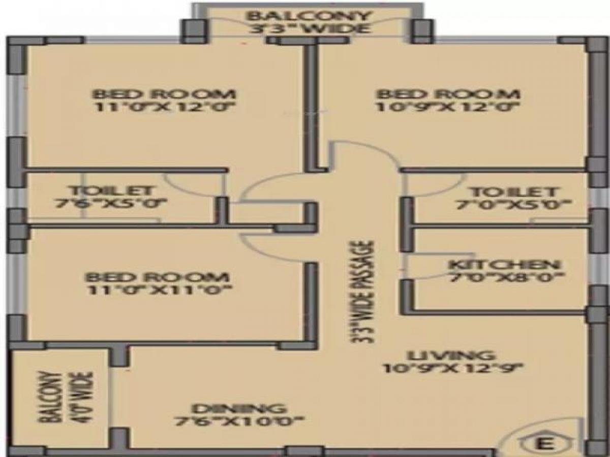 3 غرف نوم منزل في Kolkata, India رقم 24474