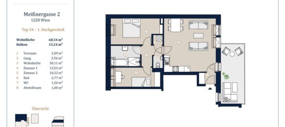 3 rooms Apartment in Vienna, Austria No. 216489 18