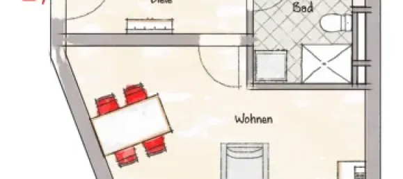 Apartamento de 1 dormitorio en Schweinfurt, Germany No. 91499 17