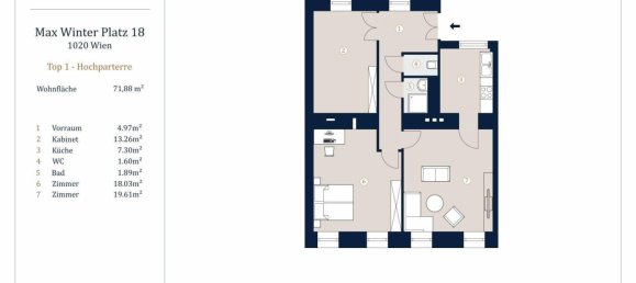 Apartamento de 3 divisões em Mariahilf, Austria N.º 9298 10
