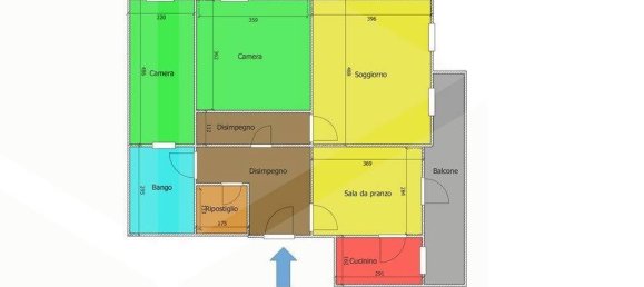 Квартира с 3 комнатами в Модуньо, Италия № 32452 16