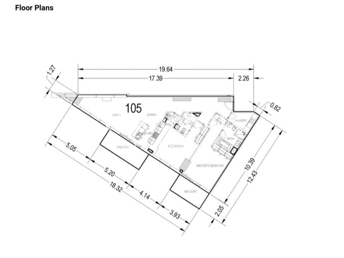 Квартира с 2 спальнями в Бизнес-Бэй, ОАЭ № 119989