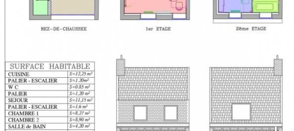 2 غرف نوم منزل ذو طابقين في Anzin, France رقم 48616 11