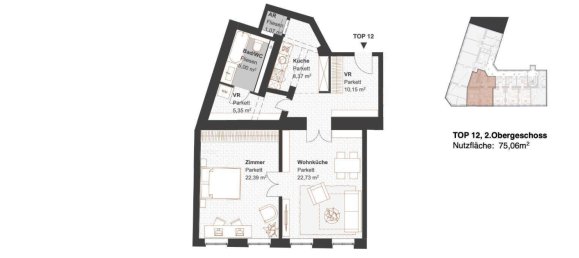 2 rooms Apartment in Ottakring, Austria No. 76717 10