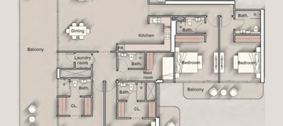 Estúdio em Al Jaddaf, UAE N.º 121559 10