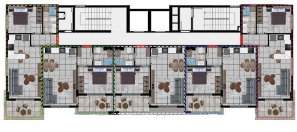 2غرفة شقة في Tosmur, Turkey رقم 16502 19