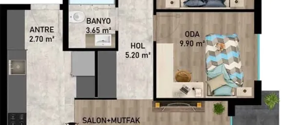 Apartment 2+1 in Aksu, Turkey No. 32781 12