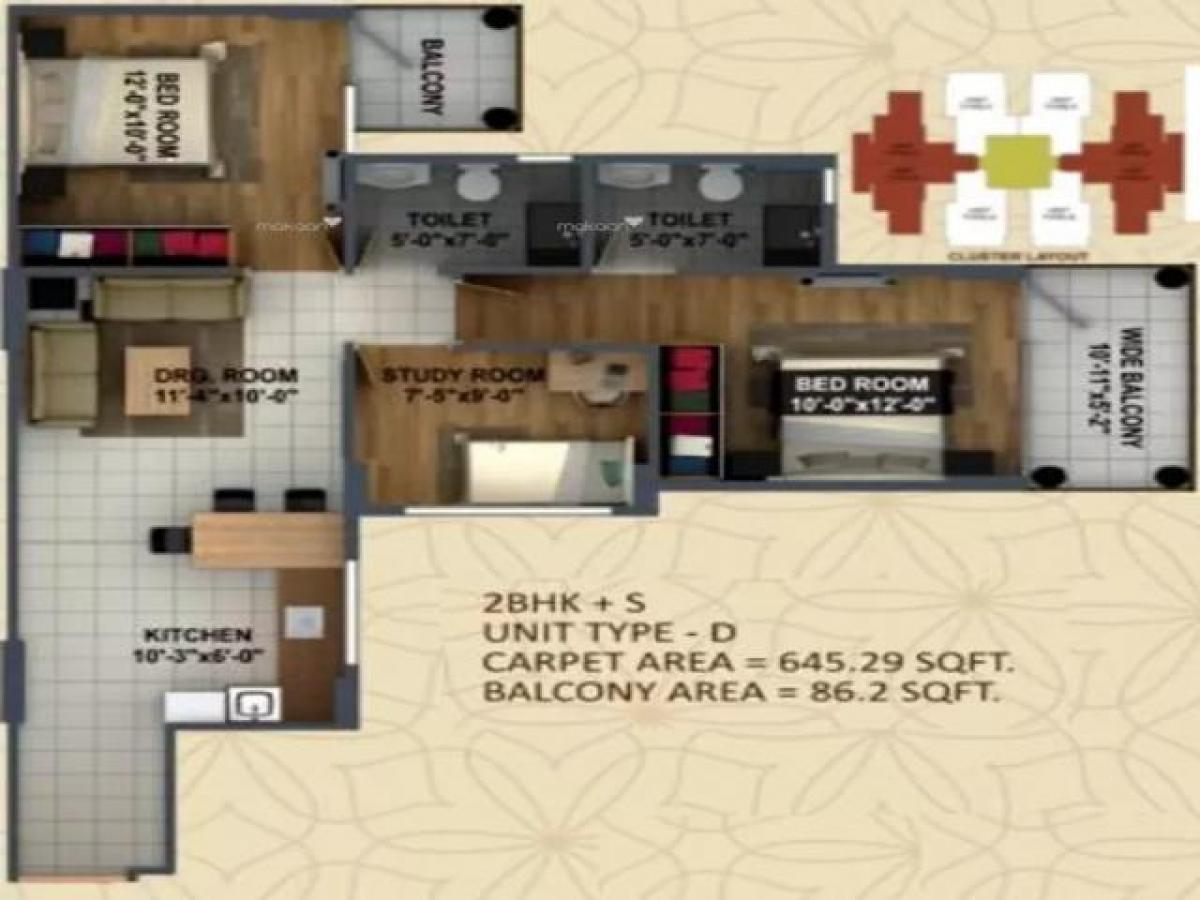 2 bedrooms House in Gurgaon, India No. 3901