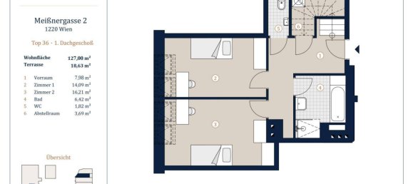 4غرفة شقة في Vienna, Austria رقم 214356 29