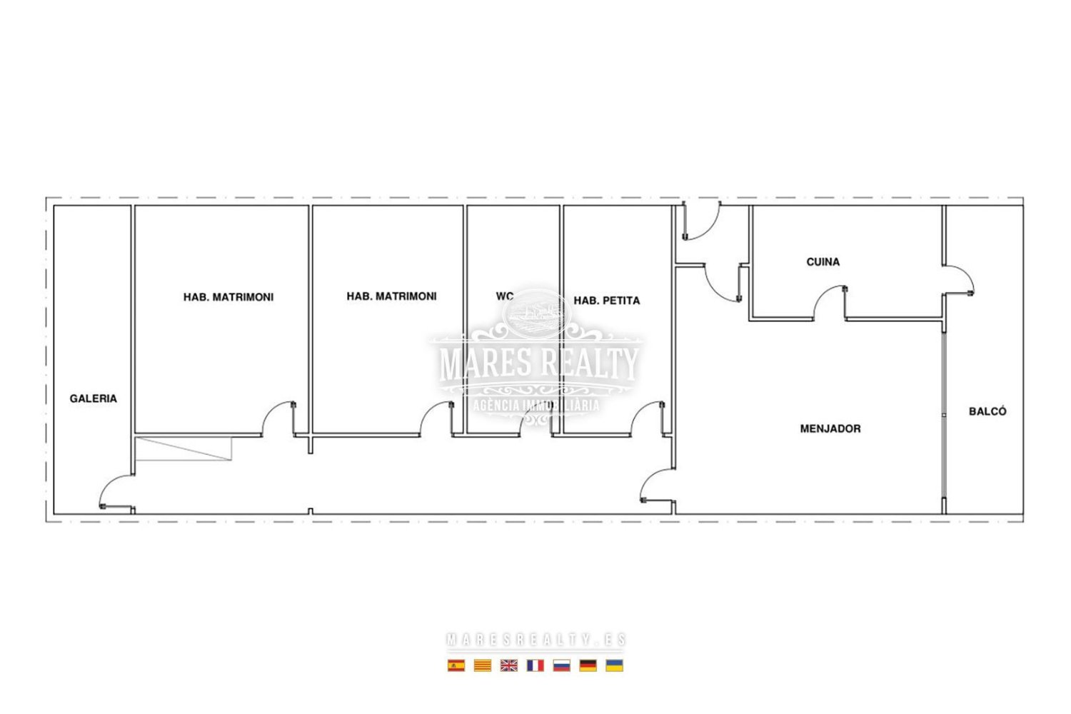 Квартира с 4 спальнями в Матаро, Испания № 16815