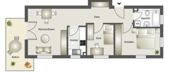 Apartamento de 2 dormitorios en Ostalbkreis, Germany No. 113666 5