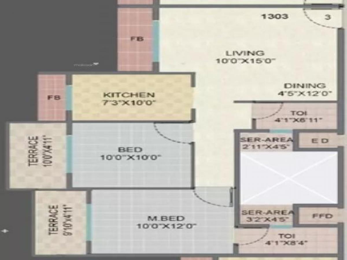 2 bedrooms House in Mumbai, India No. 64130