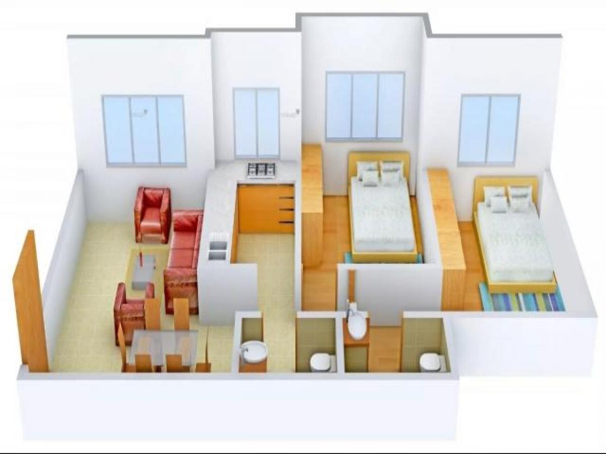 2 bedrooms House in Mumbai, India No. 23640