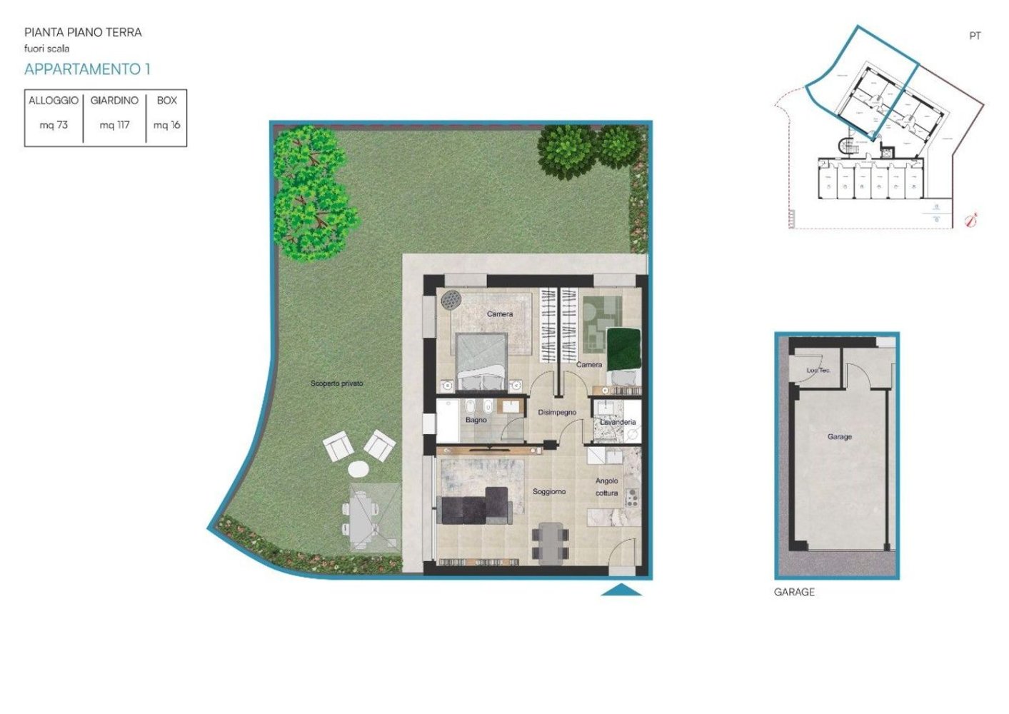 Apartamento de 3 divisões em Pesaro, Italy N.º 222966