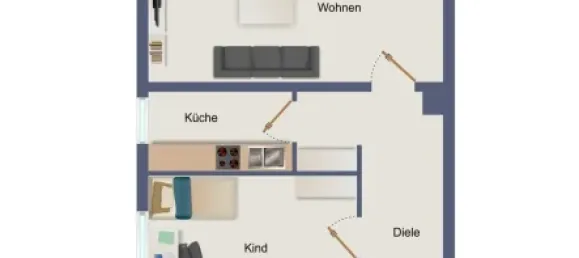 2 غرف نوم شقة في Erlangen, Germany رقم 360473 3