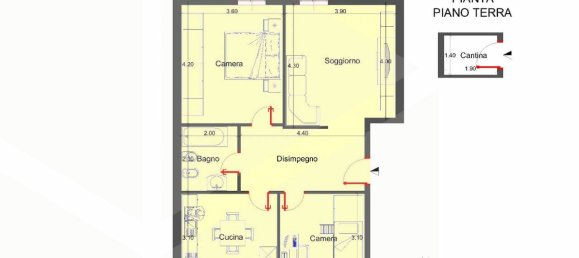 3غرفة شقة في Bari, Italy رقم 34318 2