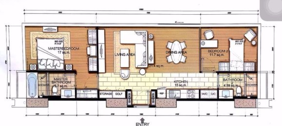 Кондоминиум  с 2 спальнями в Ратчатхеви, Таиланд № 4785 9