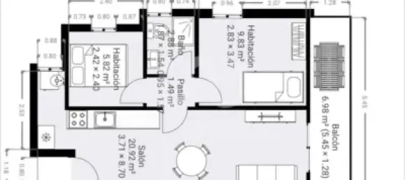 2 غرف نوم شقة في Castellon, Spain رقم 141223 11