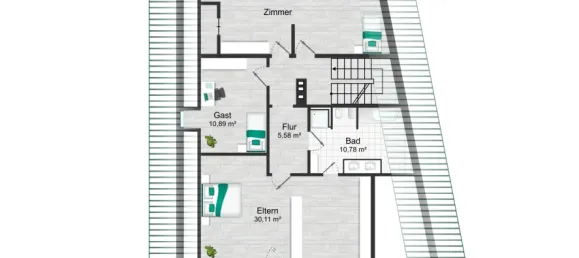 Дом с 3 спальнями в Мюнхен, Германия № 353366 17