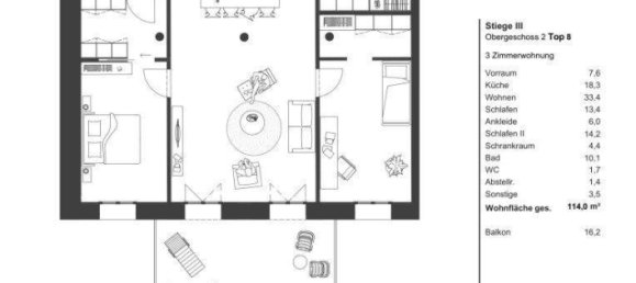 3-Zimmer Wohnung in Wien, Austria, Nr. 253469 13