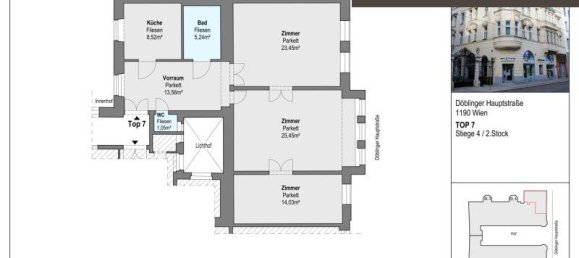 3-Zimmer Wohnung in Döbling, Austria, Nr. 68574 9