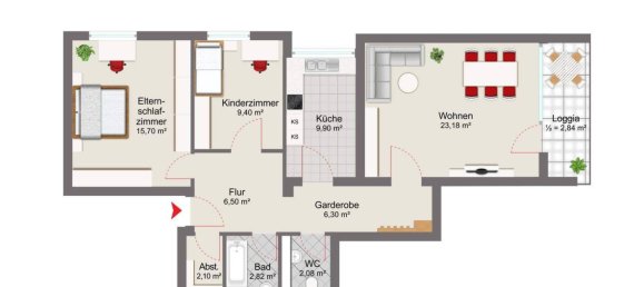 3 rooms Apartment in Munich, Germany No. 357503 16
