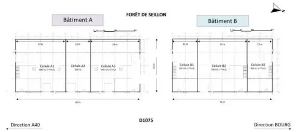 Gewerbliche Immobilie in Peronnas, France 2987m², Nr. 302442 2