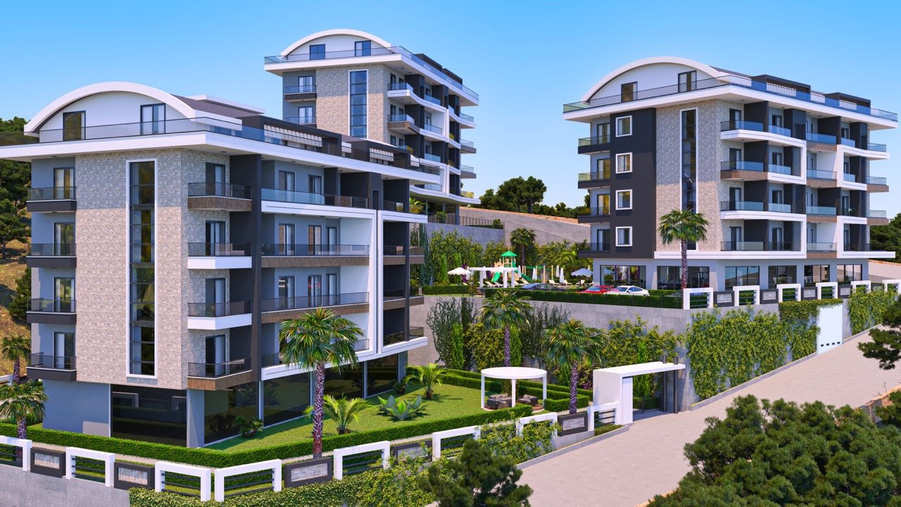 2 rooms Apartment in Oba, Turkey No. 9916