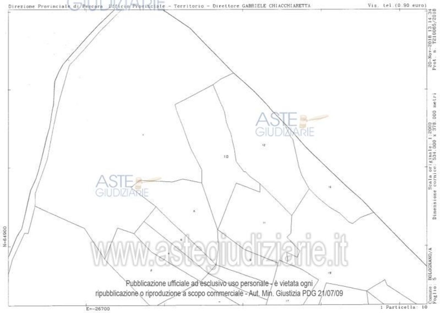  قطعة أرض في Bolognano, Italy 289023متر مربع رقم 382406