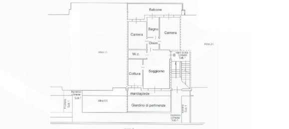 Квартира с 3 комнатами в Парабьяго, Италия № 30514 30