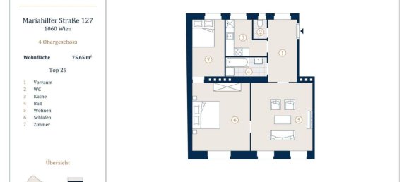 3 rooms Apartment in Mariahilf, Austria No. 138188 13