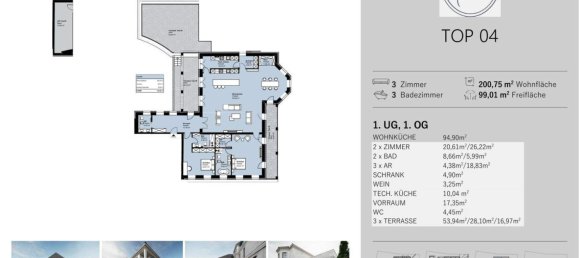 Вилла с 3 комнатами в Вена, Австрия № 198346 31