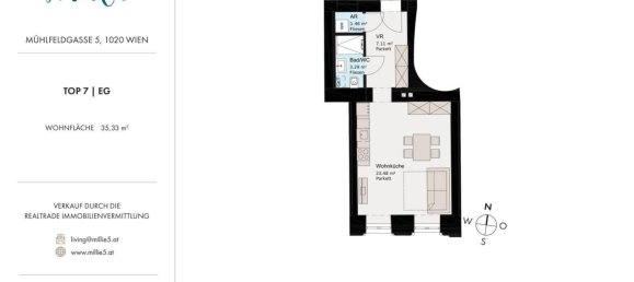 استوديو في Leopoldstadt, Austria رقم 219025 11