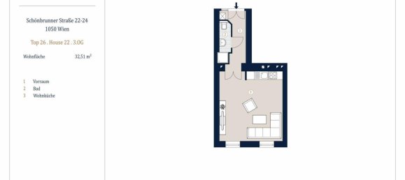 Studio in Margareten, Austria, Nr. 203125 13