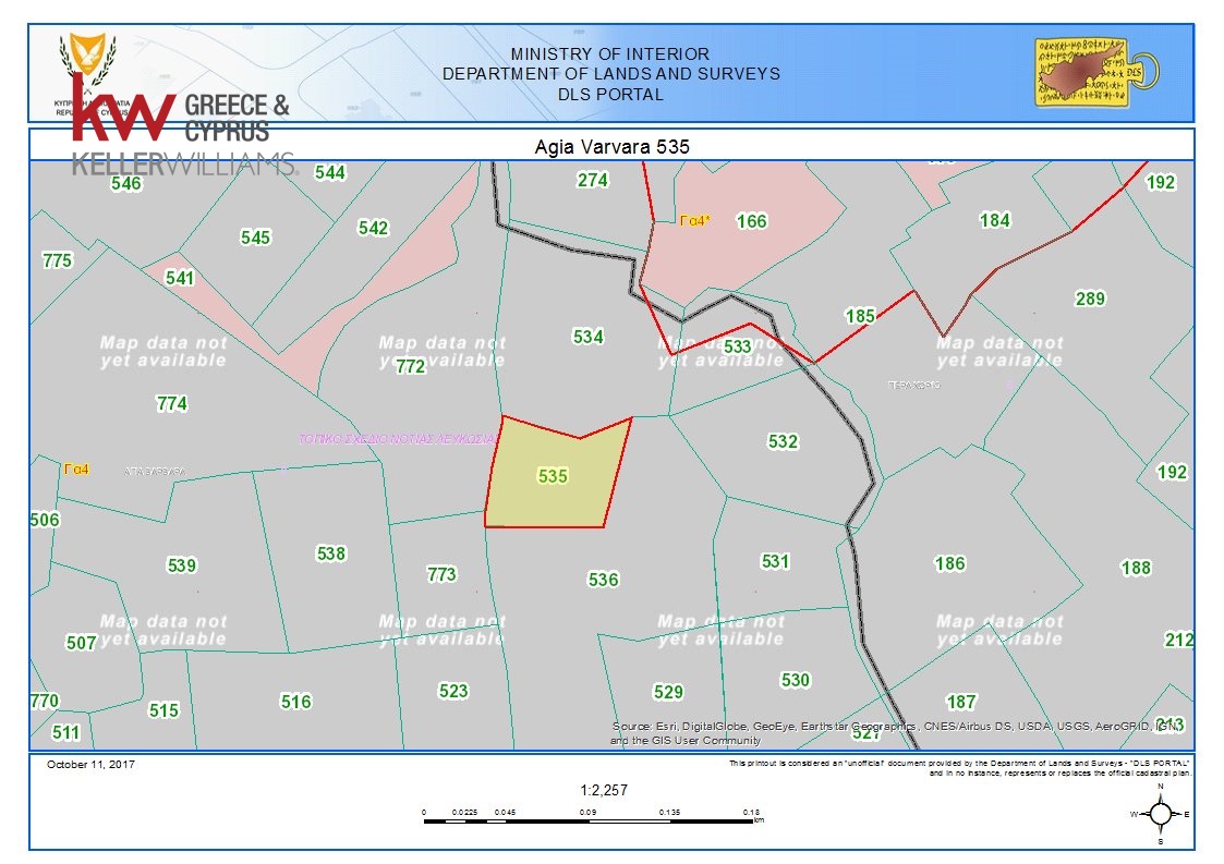 2676 m² terreno en venta en Nicosia, Cyprus № 181238