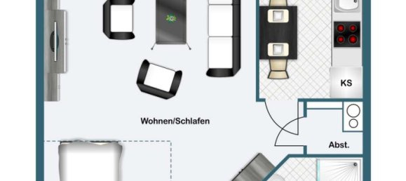 Квартира с 1 спальней в Люнебург, Германия № 175645 8