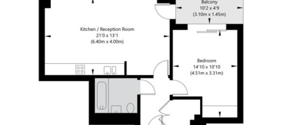 1 Schlafzimmer Wohnung in Colindale, United Kingdom, Nr. 7854 22