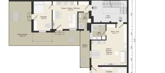 1 Schlafzimmer Wohnung in Wiesbaden, Germany, Nr. 107719 17